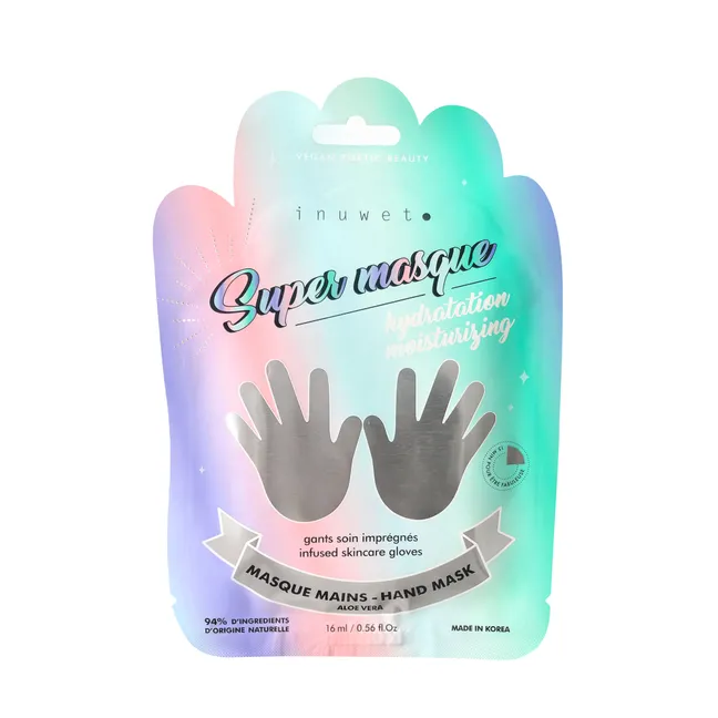 Mascarilla de manos con guantes hidratantes