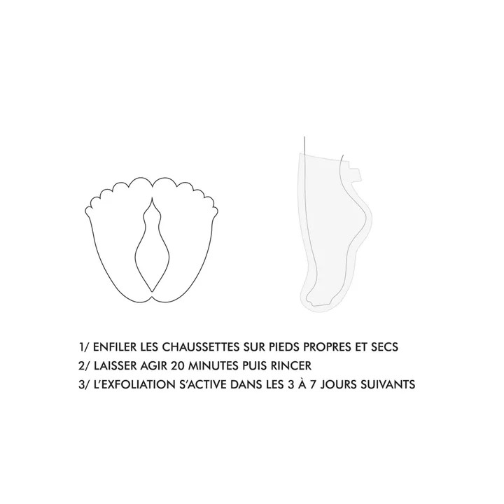 Masques pieds exfoliant- Image produit n°1