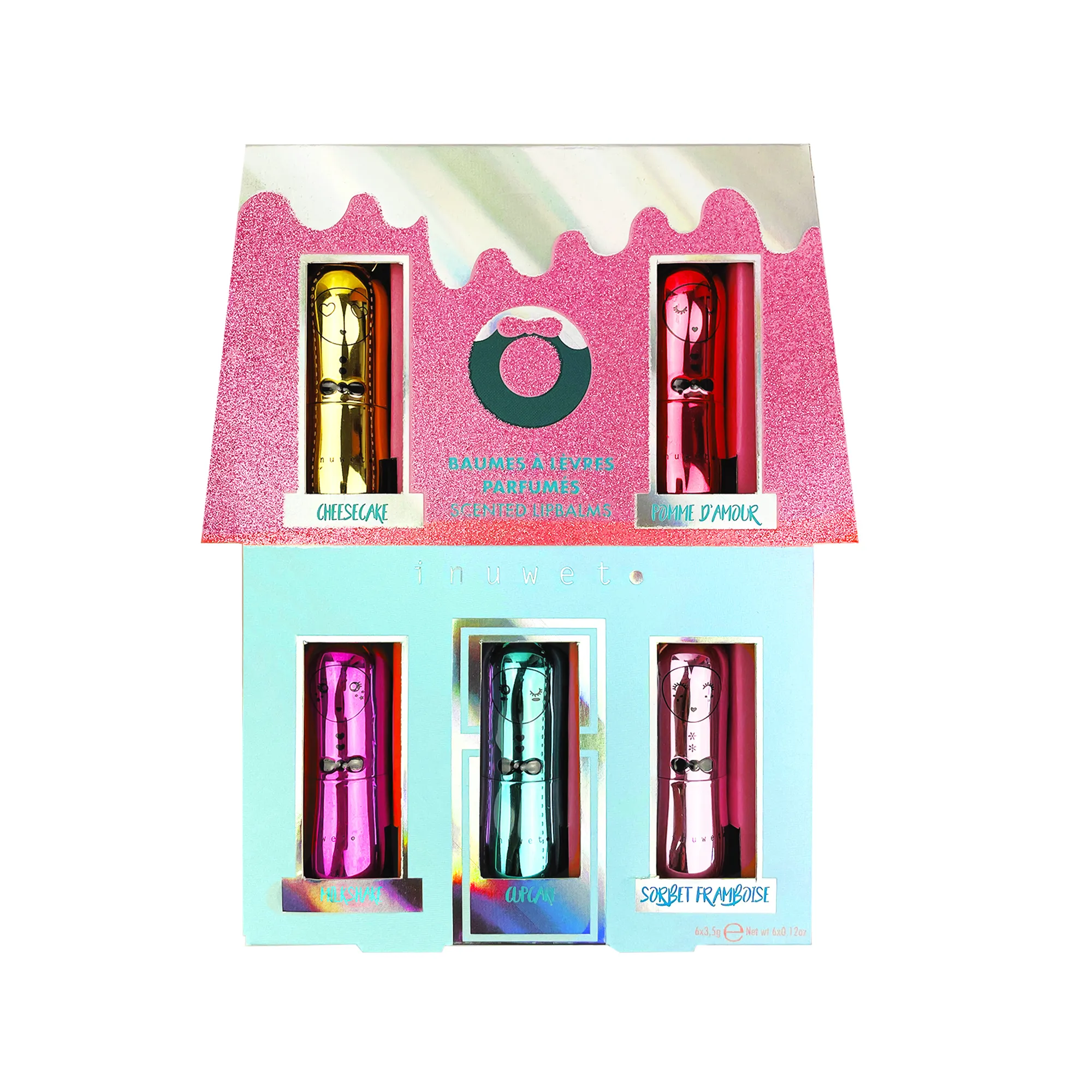 Inuwet Multicoloured House Of Winderland 5 Lip Balm Set