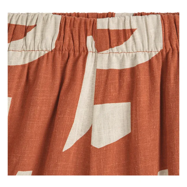 Summer Landscape Culotte-Skirt - Women's collection  | Red