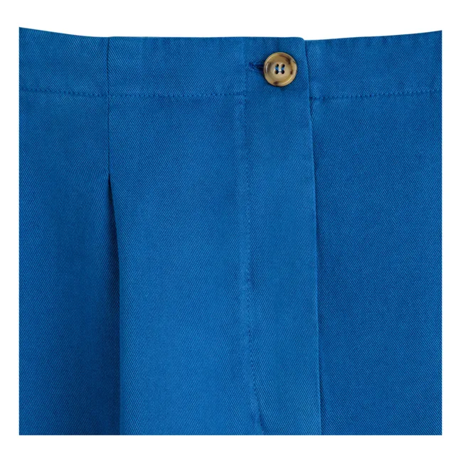 Pantalones con pinzas - Colección Mujer  | Azul