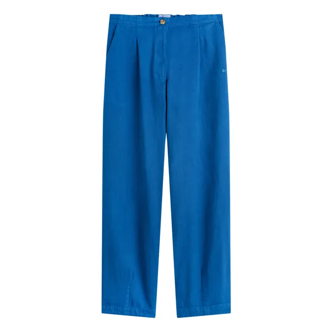 Pantalones con pinzas - Colección Mujer  | Azul