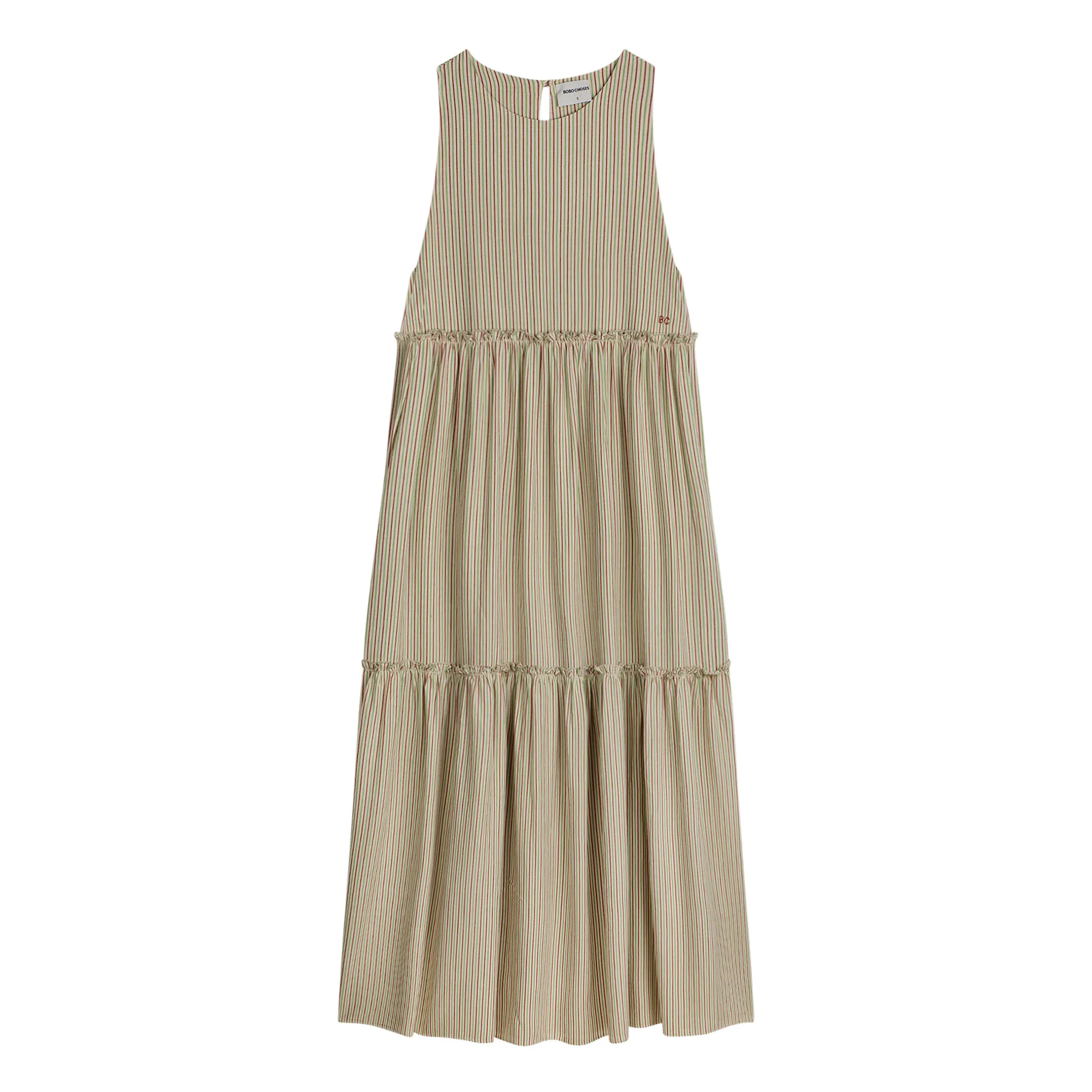 Bobo Choses Women's Ecru Stripes Dress - Collection