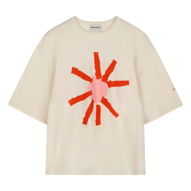 Sun Oversize T-Shirt aus Bio-Baumwolle - Damenkollektion  | Seidenfarben