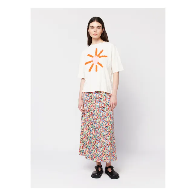 Camiseta oversize Sun de algodón orgánico - Colección Mujer | Crudo