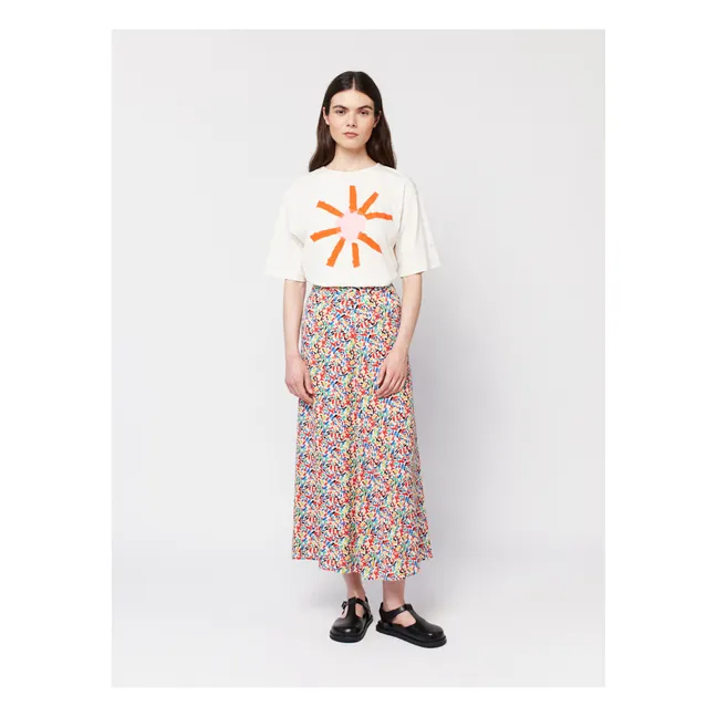 Camiseta oversize Sun de algodón orgánico - Colección Mujer | Crudo
