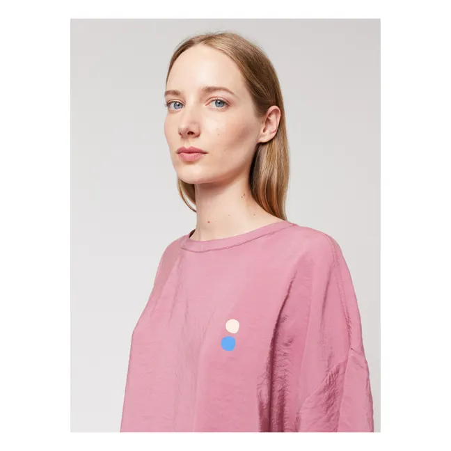 Vestido camiseta de modal - Colección Mujer  | Rosa Viejo