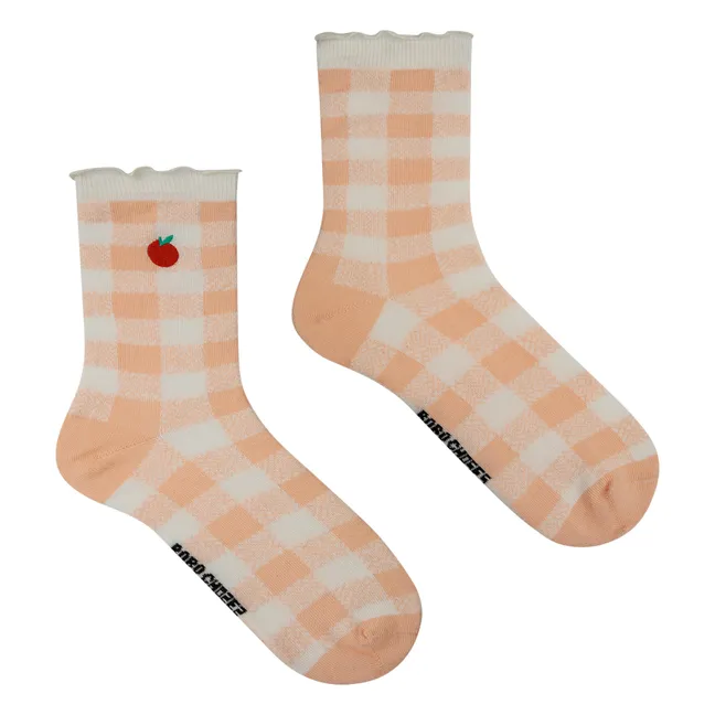 Set of 2 Vichy Socks - Women's Collection | Pale pink