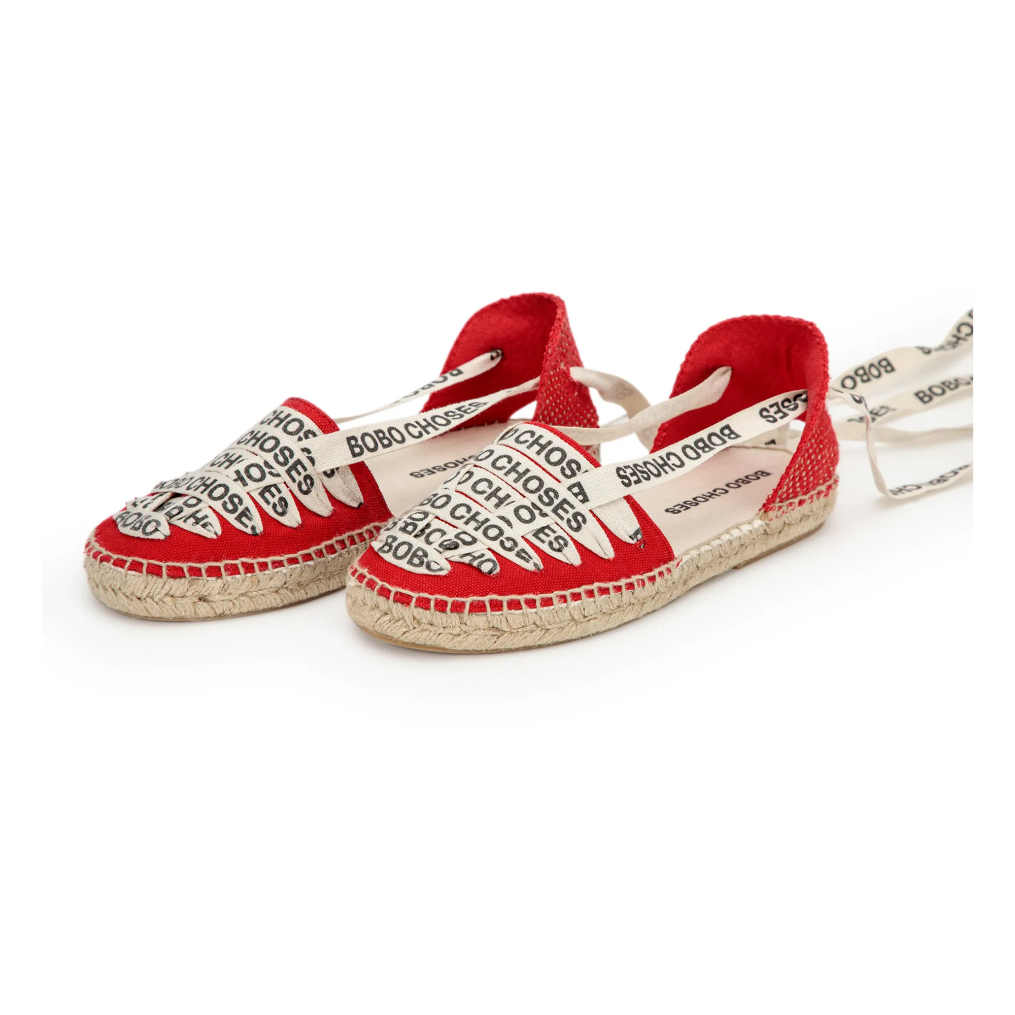 Bobo Choses Women's Red Espadrilles Organic Cotton - Collection
