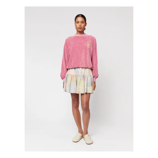 Butterfly Frottier-Sweatshirt aus Bio-Baumwolle - Damenkollektion  | Altrosa