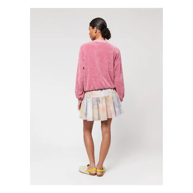 Butterfly Frottier-Sweatshirt aus Bio-Baumwolle - Damenkollektion  | Altrosa