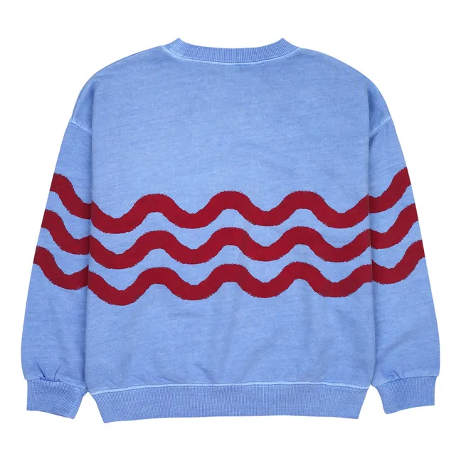 Sweatshirt Welle | Blau