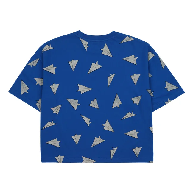 T-Shirt Avion de Papier | Bleu