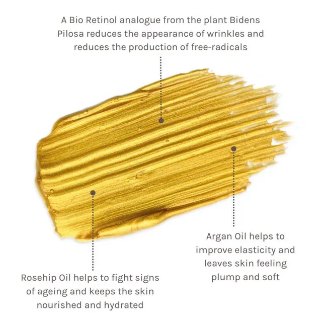 Mascarilla iluminadora dorada con Bio-Retinol Gold - 60 ml