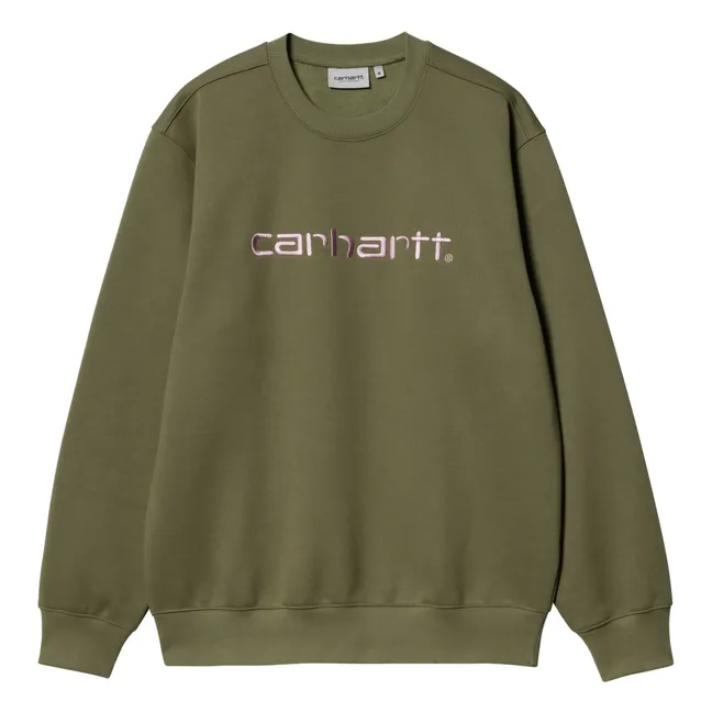 Felpa con logo Carhartt | Verde oliva