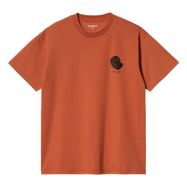 T-Shirt Diagram C Bio-Baumwolle | Orange