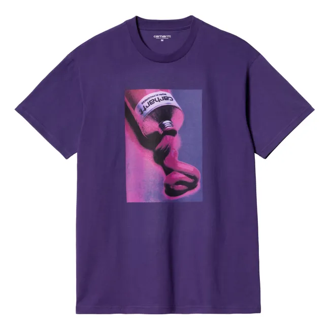 Camiseta tubo de algodón ecológico | Violeta
