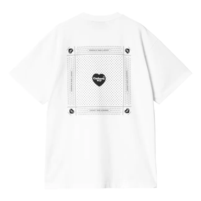 T-Shirt Heart Bandana Bio-Baumwolle | Weiß