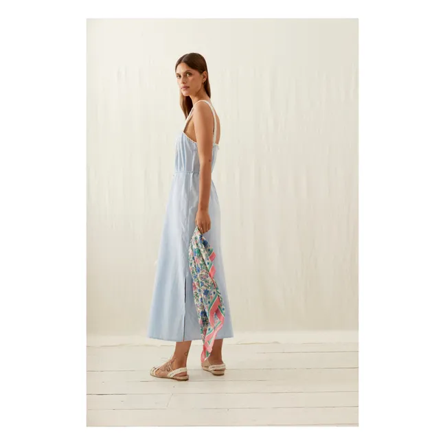 Kleid Guanareva Bio-Baumwolle - Damenkollektion | Hellblau