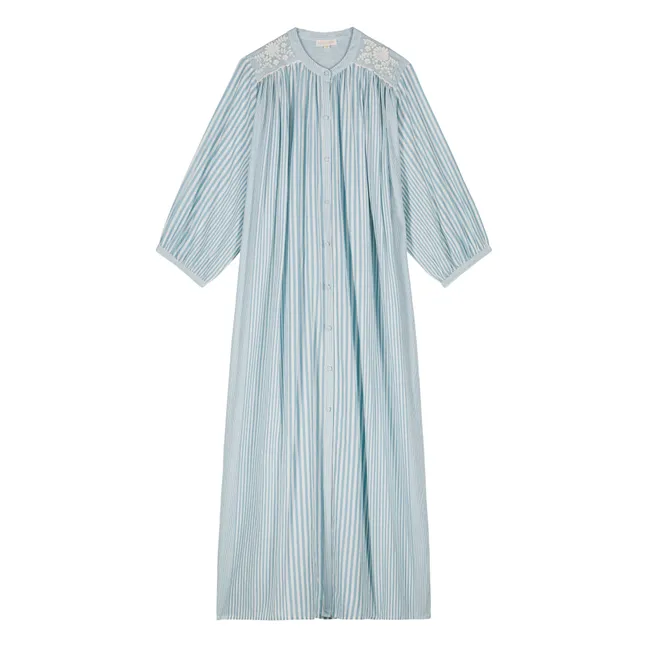 Deepalina Dress Stripes Cotone Biologico - Collezione Donna | Blu