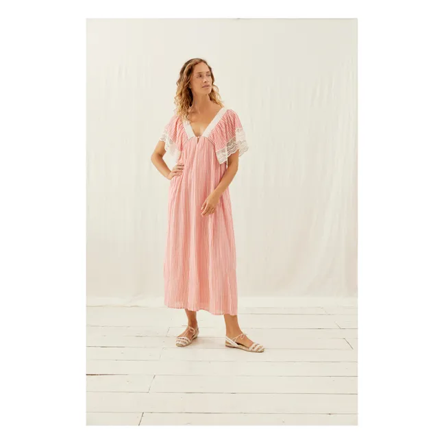 Ashila Stripes Dress - Women's collection | Pink