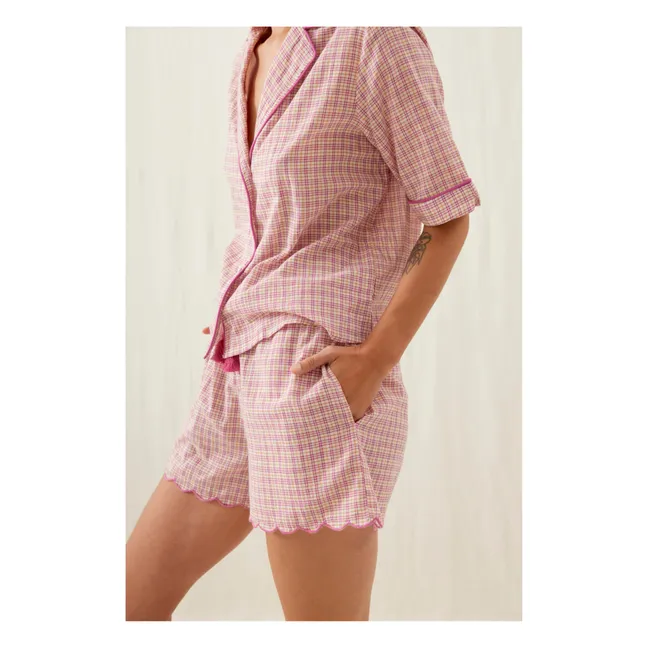 Pijama de algodón ecológico Louizala - Colección Mujer | Rosa