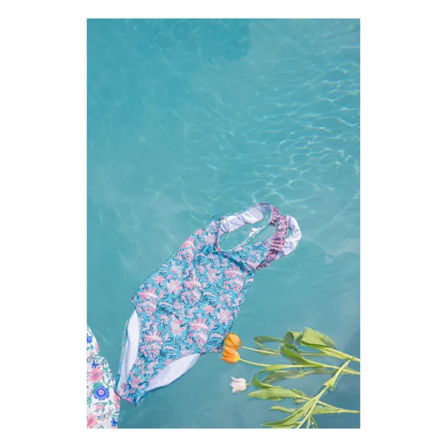 Traje de baño de 1 pieza Reva Recycled Fibres - Colección Mujer | Azul Pato