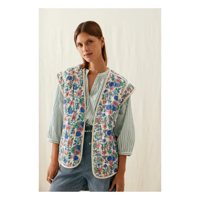 Andre Quilted Sleeveless Jacket - Women's Collection | Blue