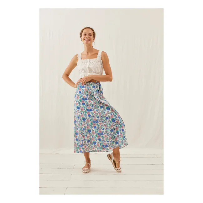 Lucia organic cotton skirt - Women's collection | Blue
