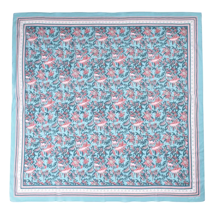 Foulard Capucine - Collection Femme | Bleu canard- Image produit n°0