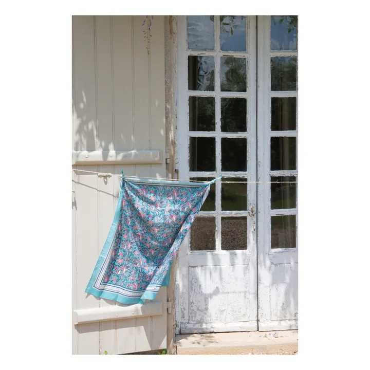 Foulard Capucine - Collection Femme | Bleu canard- Image produit n°2