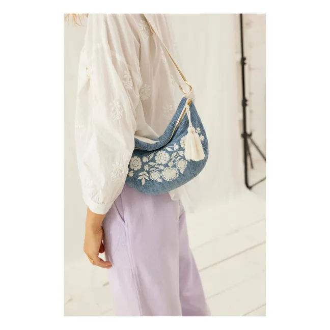 Borsa Gaby Embroidery Quilted Banana - Collezione Donna | Blu