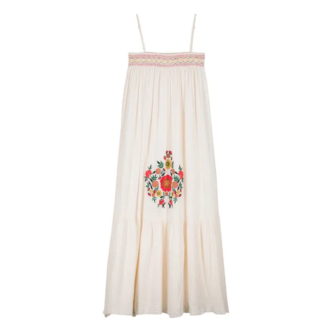 Marcelina vestido de algodón orgánico - Colección Mujer | Crudo