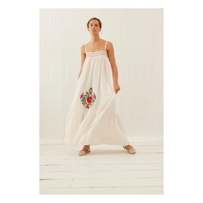Marcelina vestido de algodón orgánico - Colección Mujer | Crudo
