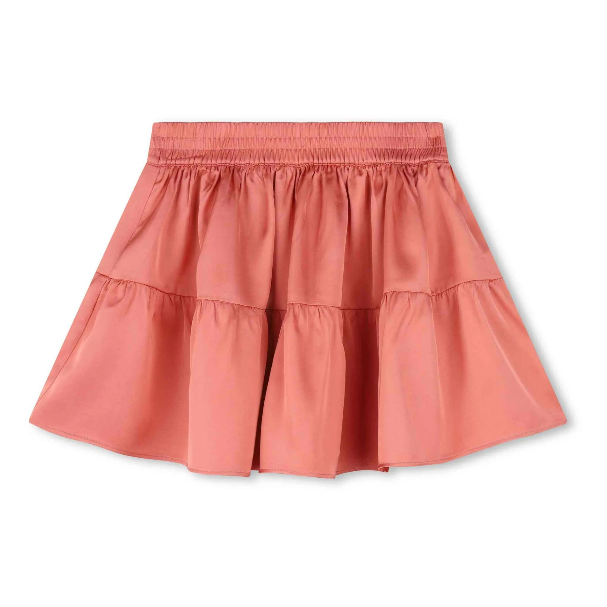 Zadig & Voltaire Coral Satin Rink Skirt