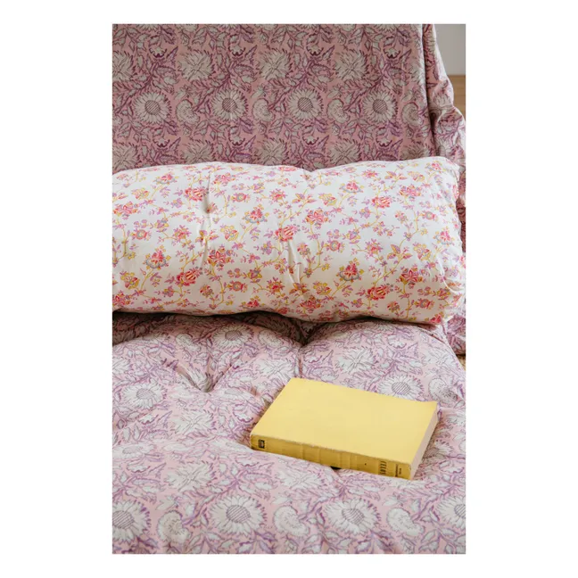 Many floor mattress in organic cotton | Pink