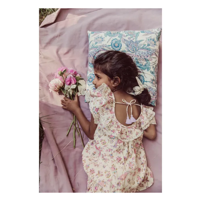 Funda de almohada de algodón ecológico Valerie | Violeta