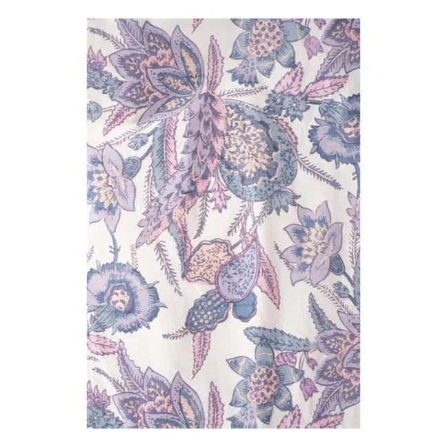 Nicole Organic Fitted Cotton Sheet | Purple
