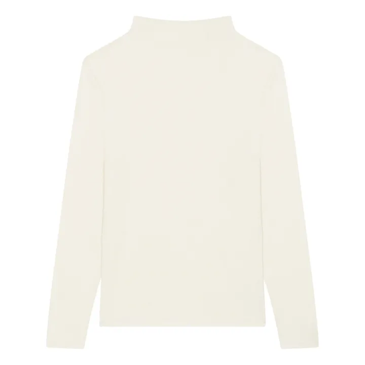 Col Roulé Femme Manches Longues en Modal | Sable- Image produit n°2