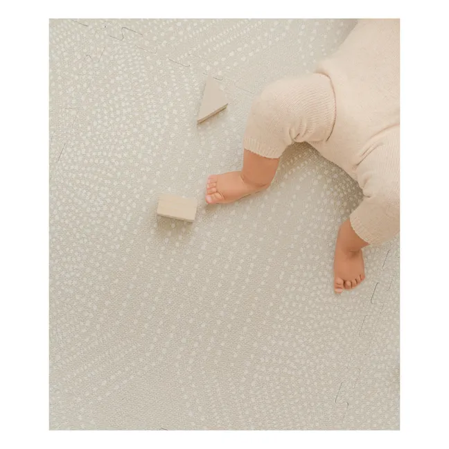 Tapis de jeu modulable Deco | Blanc/Écru