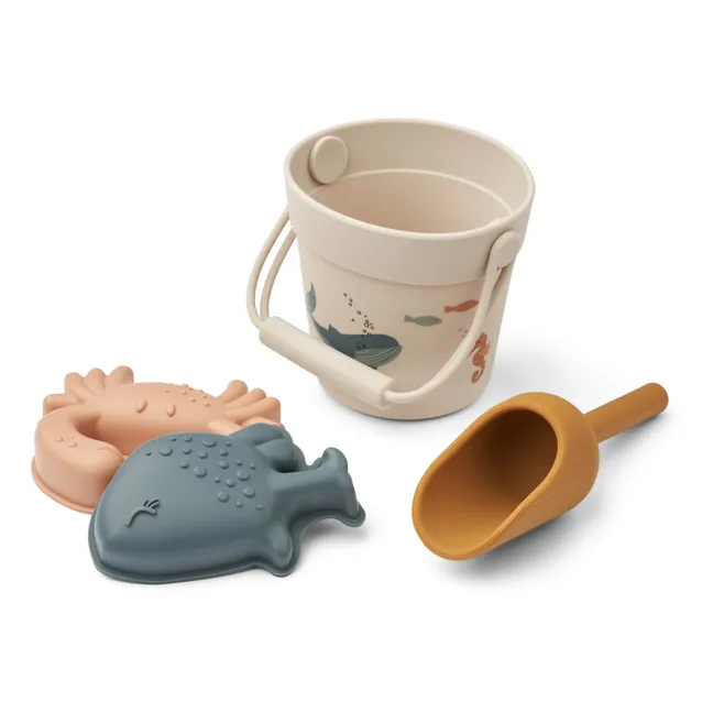 Mini seau de plage et ses accessoires | Sea creature/Sandy