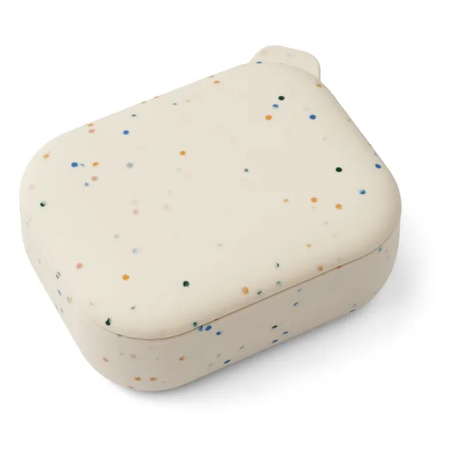 Lunch-box en silicone Elinda | Splash dots/Sea shell 