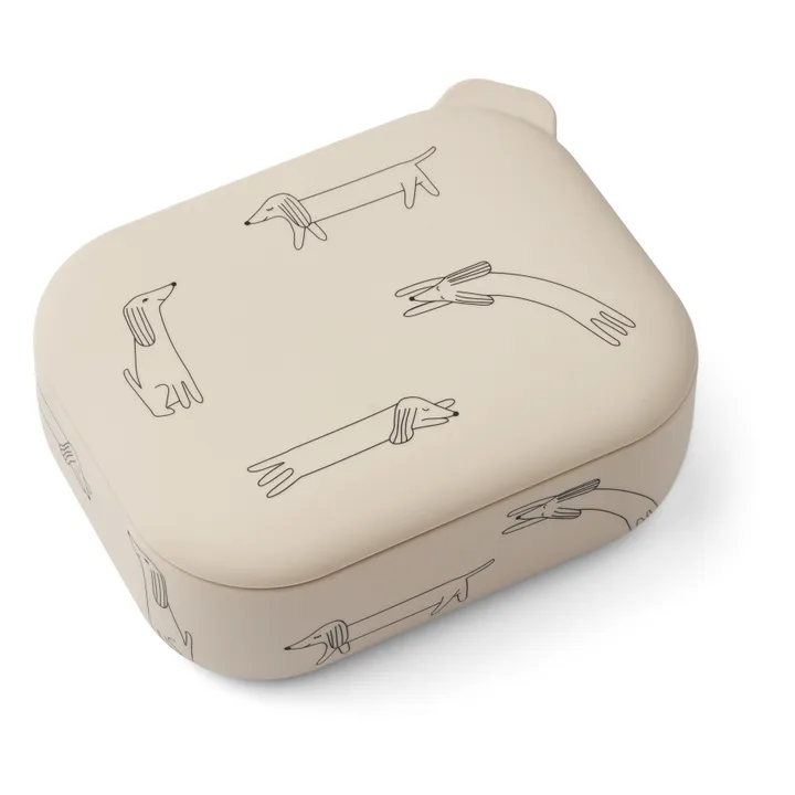 LIEWOOD ELINDA SILICONE LUNCH BOX Dog / Sandy LIEWOOD ELINDA SILICONE LUNCH BOX Dog / Sandy