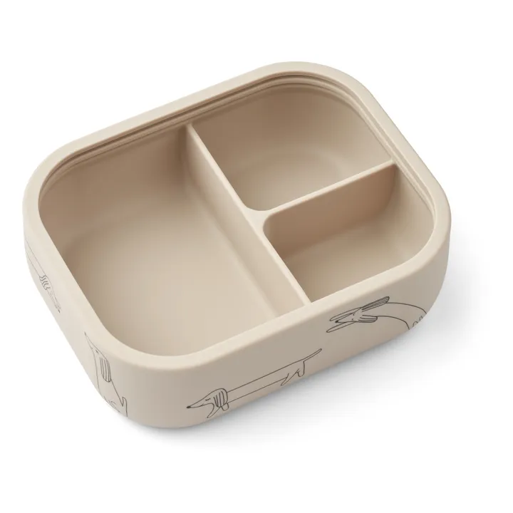LIEWOOD ELINDA SILICONE LUNCH BOX Dog / Sandy LIEWOOD ELINDA SILICONE LUNCH BOX Dog / Sandy