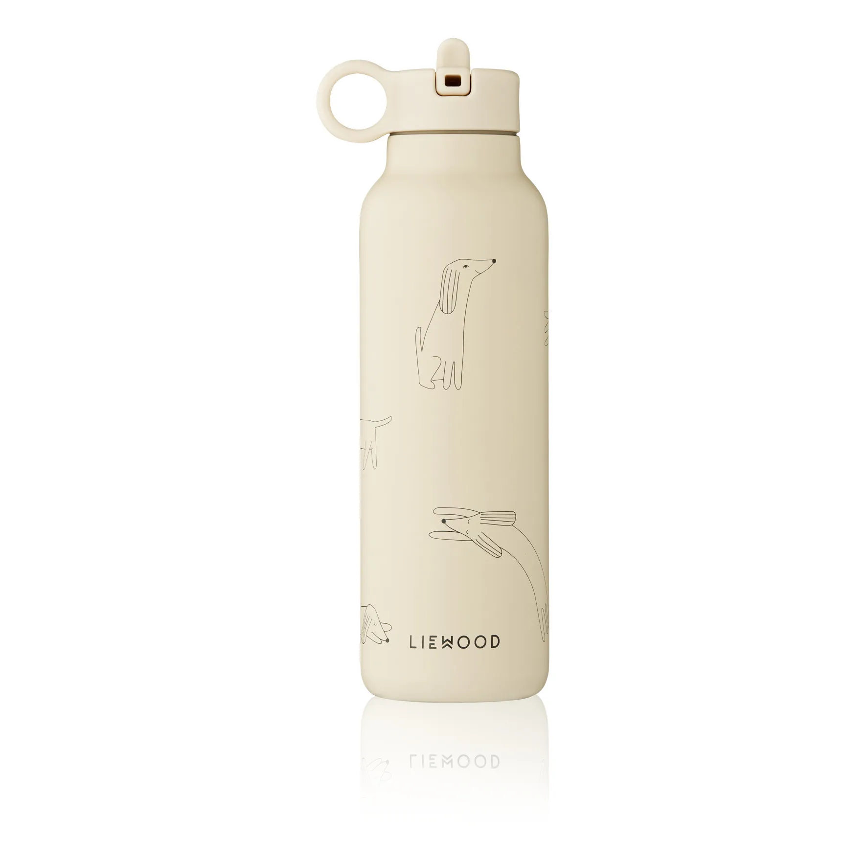 LIEWOOD FALK STEEL WATER BOTTLE 500 ML DOG / SANDY