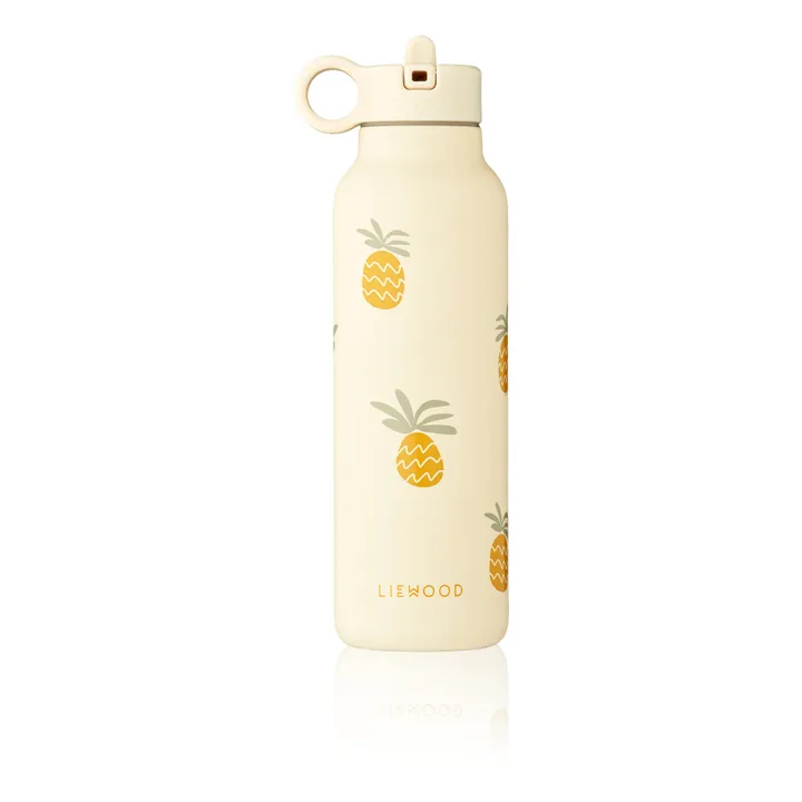 LIEWOOD FALK STEEL WATER BOTTLE 500 ML PINEAPPLES / CLOUD CREAM LIEWOOD FALK STEEL WATER BOTTLE 500 ML PINEAPPLES / CLOUD CREAM