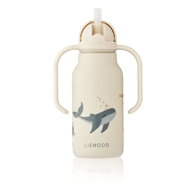 Kimmie Trinkflasche aus Edelstahl - 250 ml  | Sea creature/Sandy