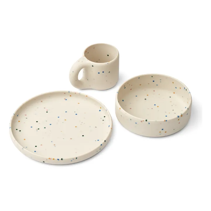 Vajilla de silicona Andie | Splash dots/Sea shell - Imagen del producto n°0