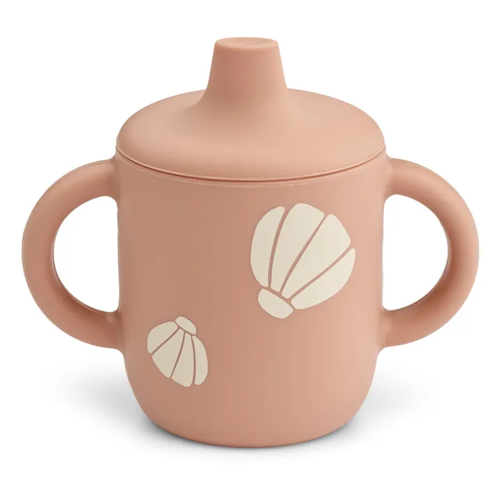 Tasse d'apprentissage Neil en silicone | Shell/Pale tuscany- Image produit n°0