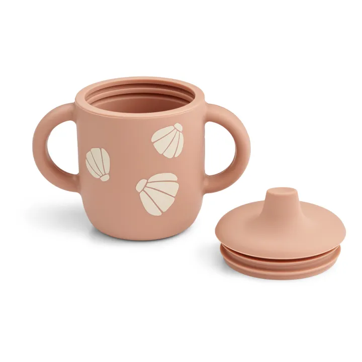 Tasse d'apprentissage Neil en silicone | Shell/Pale tuscany- Image produit n°3